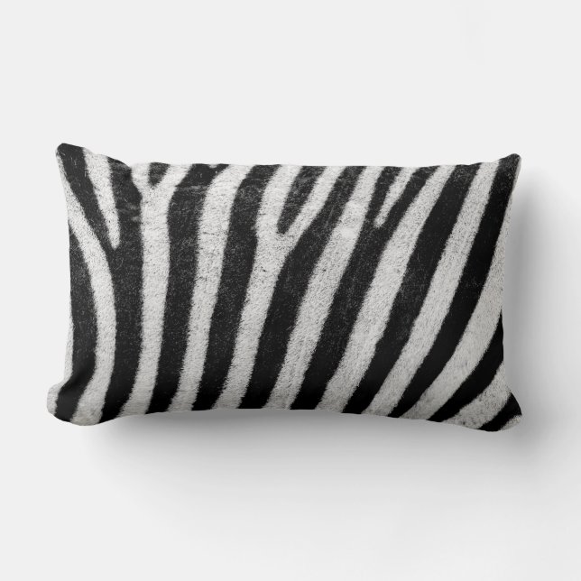 Zebra Skin Print Lendenkissen (Vorderseite)