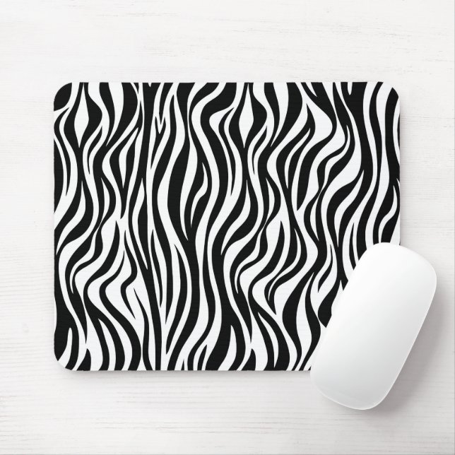 Zebra Skin Print Mouse Pad Mousepad (Mit Mouse)