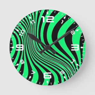 Zebra Skin Print Texture Pattern-88488 Runde Wanduhr