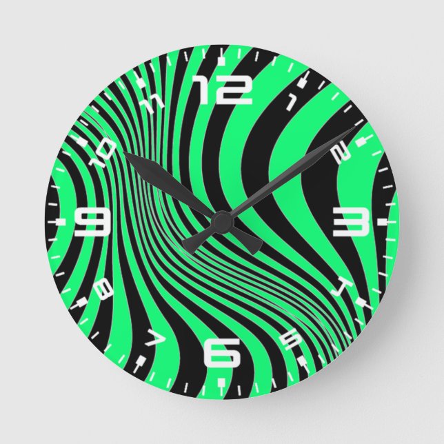 Zebra Skin Print Texture Pattern-88488 Runde Wanduhr (Vorderseite)