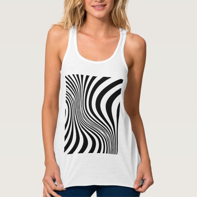 Zebra Skin Print Texture Pattern-88488 Tank Top (Vorderseite)
