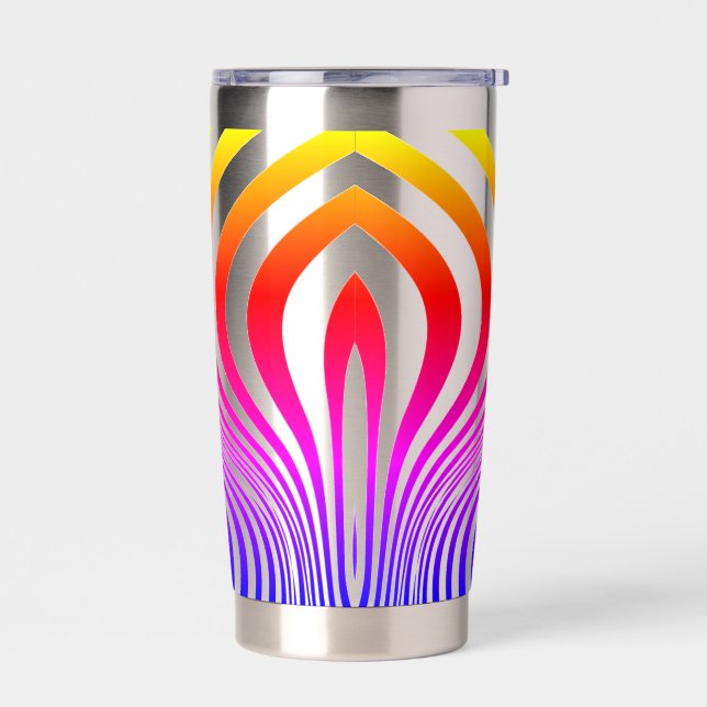 Zebra Skin Print Texture Pattern-88488 Thermobecher (Links)