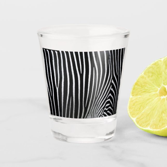 Zebra Skin Schnapsglas (Vorderseite)