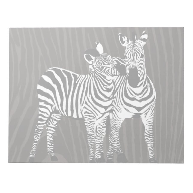 Zebra Spiel Notizblock (Vorderseite)