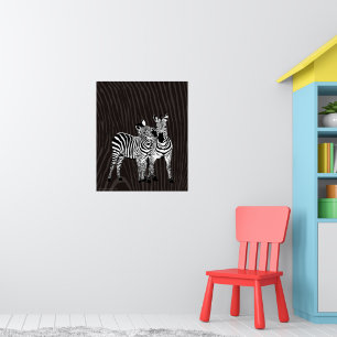 Zebra Spiel Poster