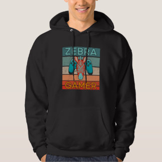 Zebra-Spieler Afrika Gaming Spiel Tier Zebra Hoodie