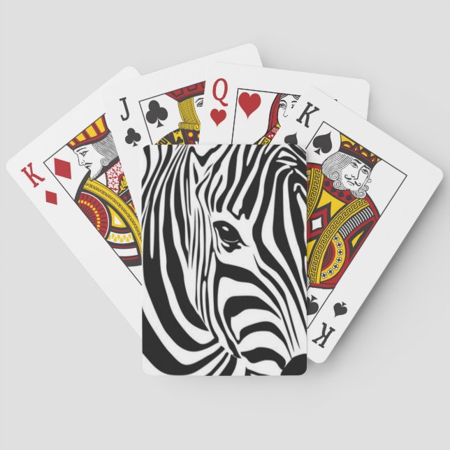 Zebra Spielkarten (Rückseite)