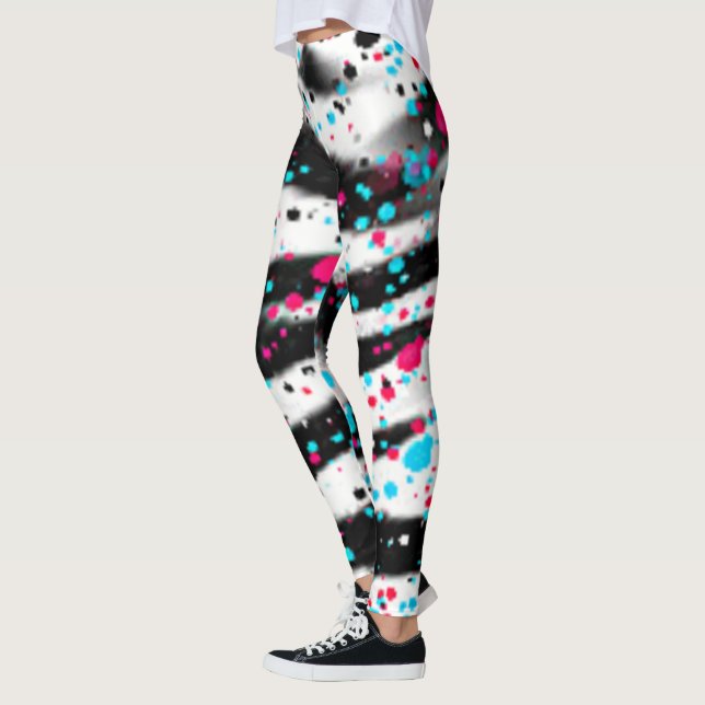 Zebra Spritzer Leggings (Links)