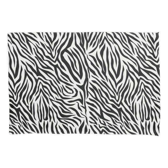 Zebra Standard Size Pillow Case Pair Kissenbezug (Vorderseite-Links)