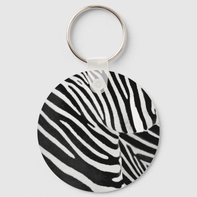 Zebra Streifen#3_ Schlüsselanhänger (Vorderseite)