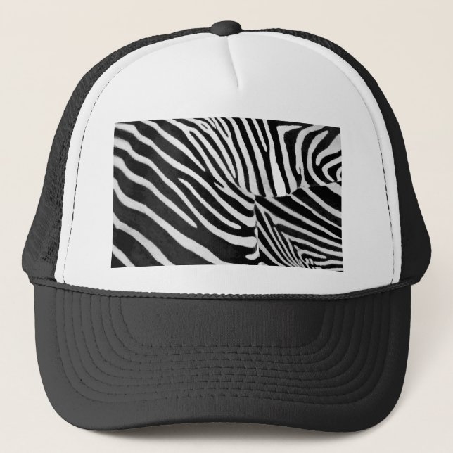 Zebra Streifen#3_ Truckerkappe (Vorderseite)