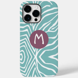 Zebra Streifen beliebige Farbe Monogramm iPhone 4 Case-Mate iPhone Hülle