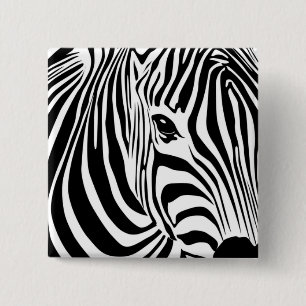 Zebra-Streifen Button