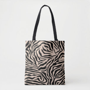 Zebra Streifen Creme Beige Schwarz Wild Animal Pri