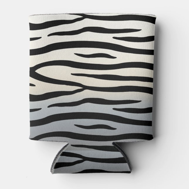 Zebra Streifen Exotic Animal Print Dosenkühler (Vorderseite)