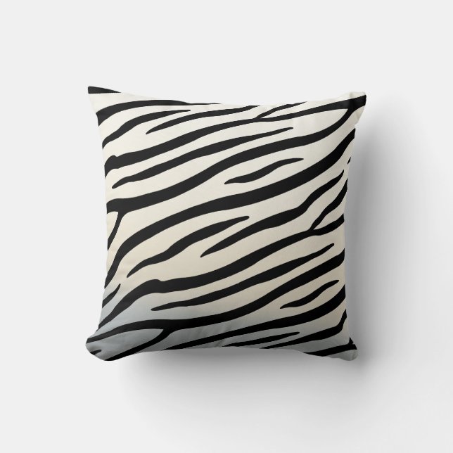 Zebra Streifen Exotic Animal Print Kissen (Vorderseite)
