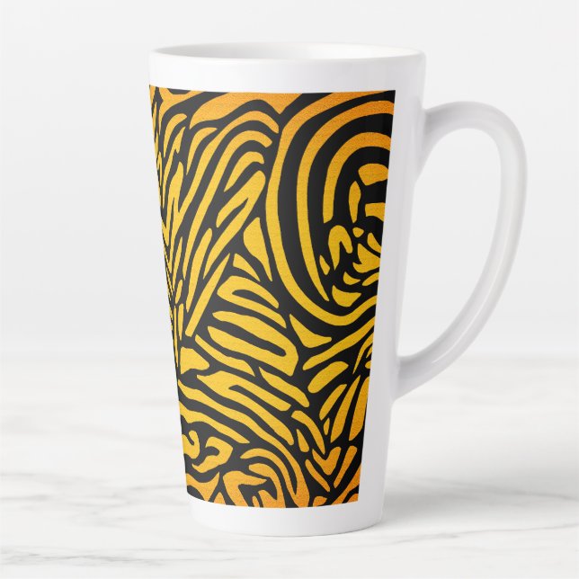 Zebra-Streifen in Golden Yellow Milchtasse (Rechts)