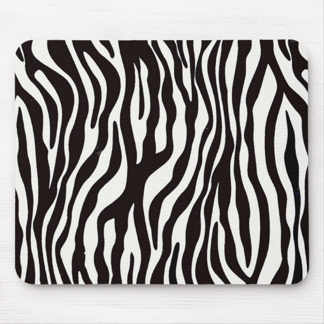 Zebra-Streifen-Mischungs-u. Match-Sammlerstücke - Mousepad (Vorne)