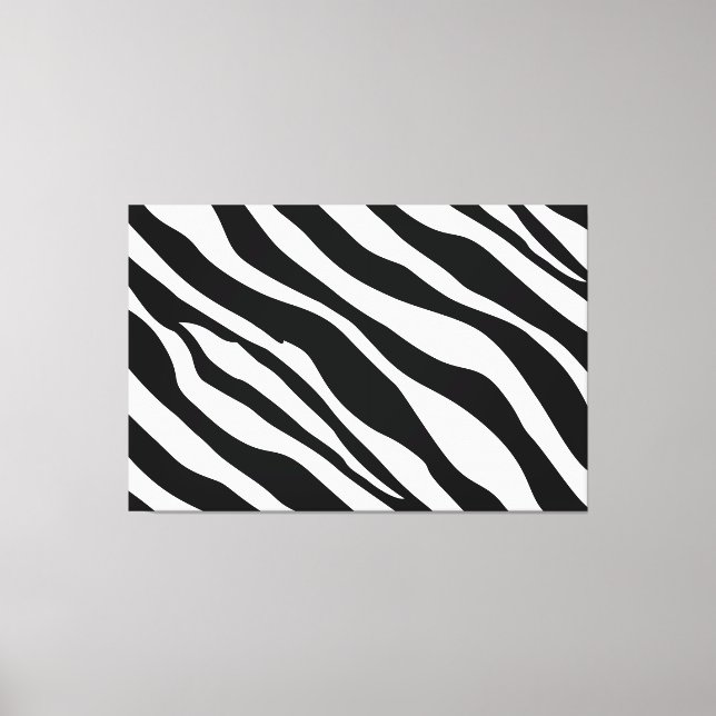 Zebra Streifen Moderne Leinwand Kunst, Kultur (Vorderseite)