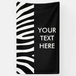 Zebra Streifen Muster + Ihr Hintergrund und Ihre I Banner