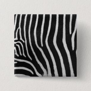 Zebra-Streifen-Muster-Quadrat-Button Button