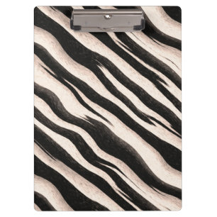 Zebra Streifen nahtlose Textur + Ihre Ideen Klemmbrett