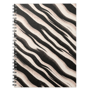 Zebra Streifen nahtlose Textur + Ihre Ideen Notizblock