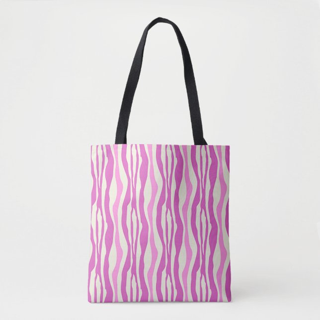 Zebra Streifen Pink White Cool (Vorderseite)
