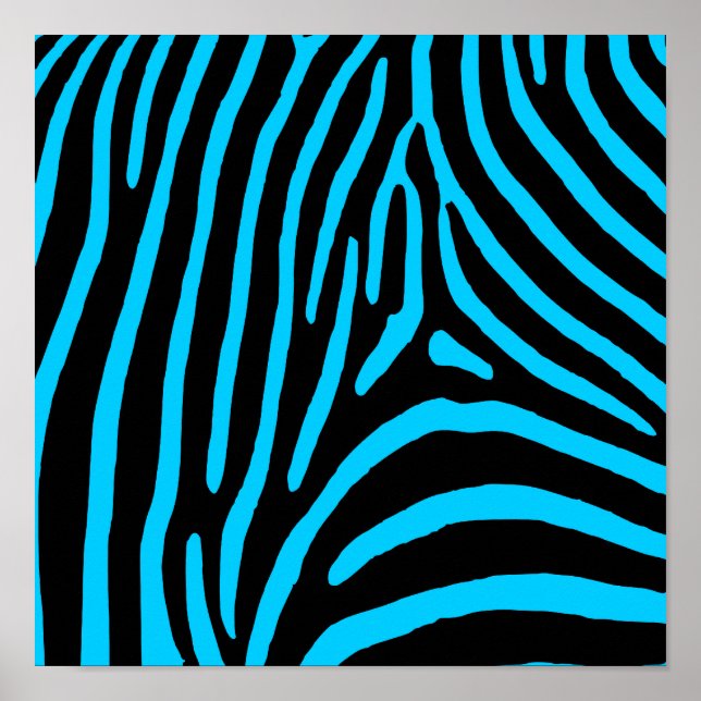 Zebra-Streifen Poster (Vorne)