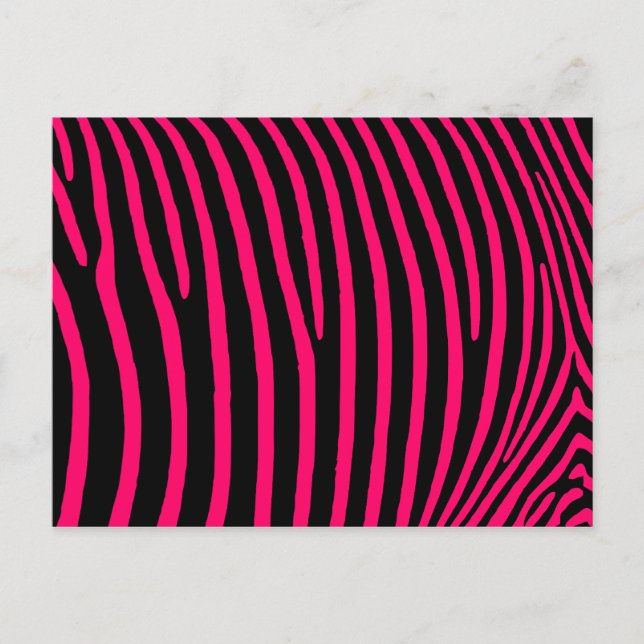 Zebra-Streifen Postkarte (Vorderseite)