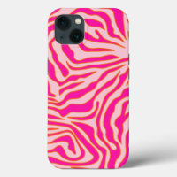 Zebra Streifen Rosa Orange Wild Animal Print