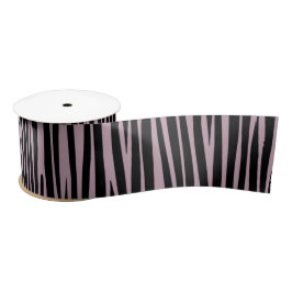 Zebra streifen Tiermuster Lavender Shade Satinband