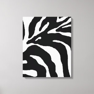 Zebra Stripe Animal Print Leinwanddruck
