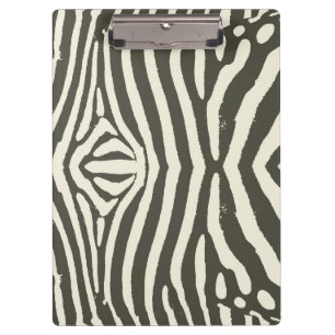 Zebra Stripe Animal Print Muster Klemmbrett