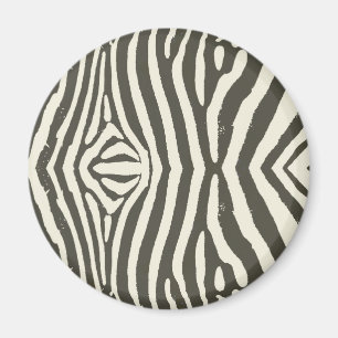 Zebra Stripe Animal Print Muster Magnet
