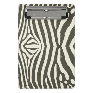 Zebra Stripe Animal Print Muster Mini Klemmbrett