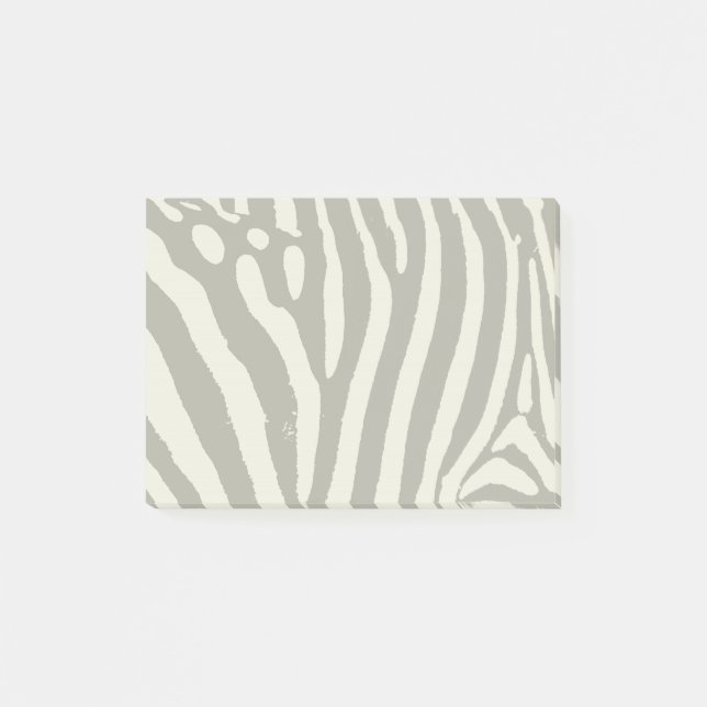Zebra Stripe Animal Print Muster Post-it Klebezettel (Vorderseite)
