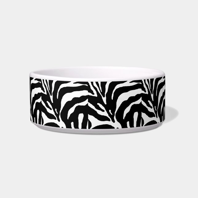 Zebra Stripe Animal Print Napf (Vorderseite)