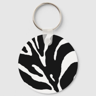 Zebra Stripe Animal Print Schlüsselanhänger