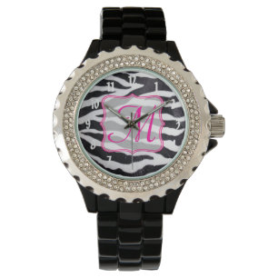 Zebra Stripe Animal Print Wild Cat Safari Watch Armbanduhr