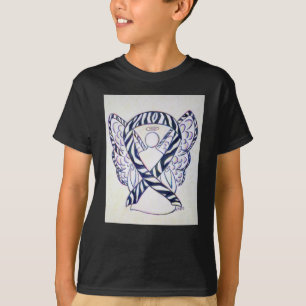 Zebra Stripe Awareness Ribbon Angel Art Shirt