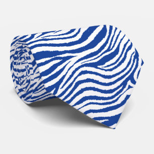 ZEBRA STRIPE BLUE KRAWATTE