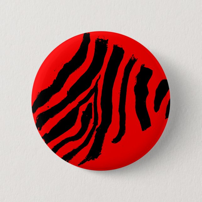 Zebra Stripe Button (Cherry Cola) (Vorderseite)