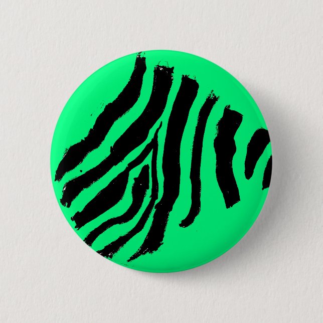 Zebra Stripe Button (Sour Apple) (Vorderseite)