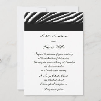 Zebra Stripe Hochzeitseinladungen Einladung