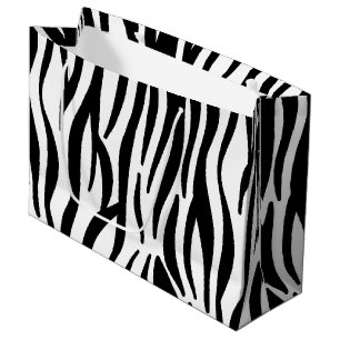 Zebra Stripe Muster Große Geschenktüte