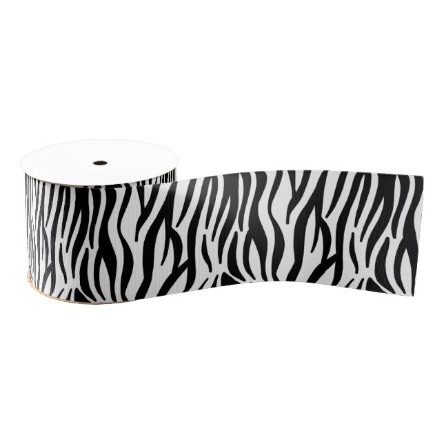 Zebra Stripe Muster Ripsband (Spule)