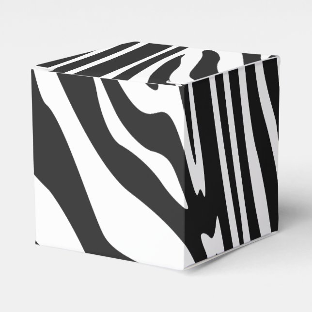 ZEBRA STRIPE PATTERN GESCHENKSCHACHTEL (Vorderseite)