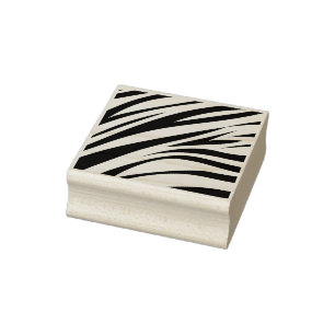 Zebra Stripe Print Rubber Briefmarke  Gummistempel