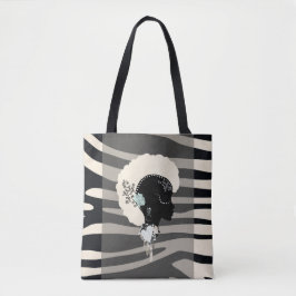 Zebra stripe safari Tierdruck nach Punk-Tasche